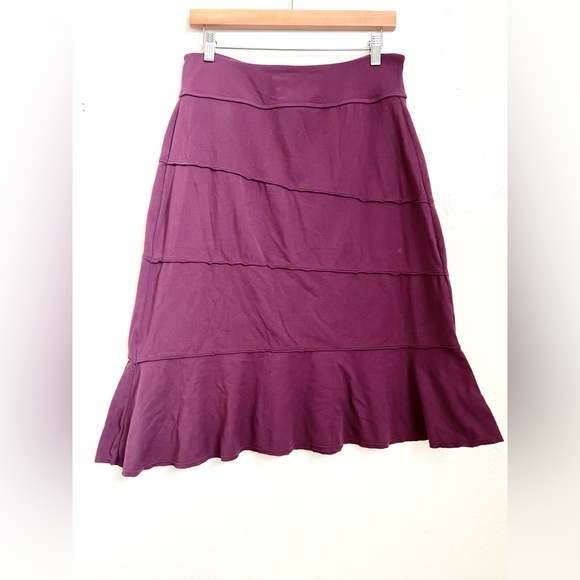 Athleta Dresses & Skirts - Athleta Crescendo Skirt Asymmetrical
Tiered Maroon